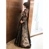 PP481 Black Lace  A-Line Formal Dress