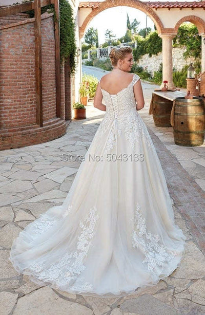 CW722 Plus Size A-line Wedding Dresses
