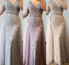 LG371 Real Photo Deep V-neck beaded Evening Gowns (3 Colors)