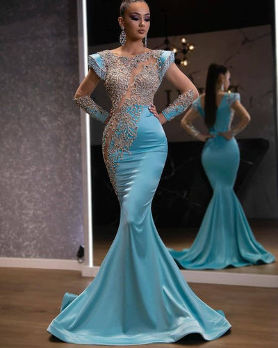 LG433 Luxury Beading Mermaid Prom Dresses ( Custom colors )