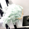 CB217 White pearls Feathers Bridal Clutch Bags ( 6 Colors )