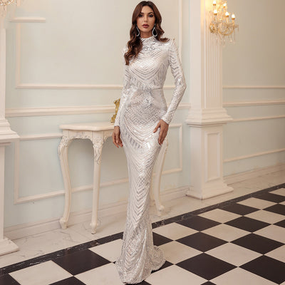 PP312 Muslim sequined Prom Dress