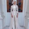 PD62 Muslim Wedding jumpsuit with sequined jacket
