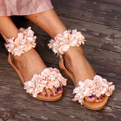 BS121 Flower Bridal Sandals for Beach & Garden Pre-wedding photoshoot