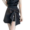 CK123 Sweety Korean style short skirts (Black/White )