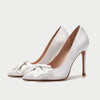 BS183 Satin Bow Bridal Shoes