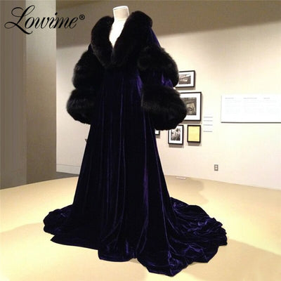 LG565 Evening Dresses With Puffy Sleeves