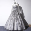 CG214 Gray Prom Ball Gown