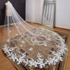 BV63 Real Photos Lace Appliques Wedding Veils