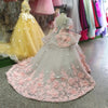 FG450 Luxury 3d flower beaded Pageant Gown for girls