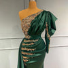 LG461 One Shoulder satin mermaid Evening Gowns (Custom colors)