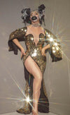 KP32 : 2 styles Sparkle stretchy Singer Costumes