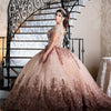 CG249 Stunning Scoop Neck Tassel Beaded Prom Ball Gowns