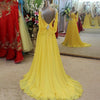 PP514 Formal Gown V-Neck  Chiffon  Beading
