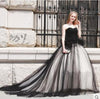 CG238 Vintage Black Wedding Dress