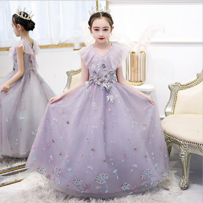 FG357 Lavender Tulle Princess Dress for Girls (1-14 Yrs )
