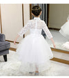 FG533 : 2 designs White Lace Flower Girl Dresses