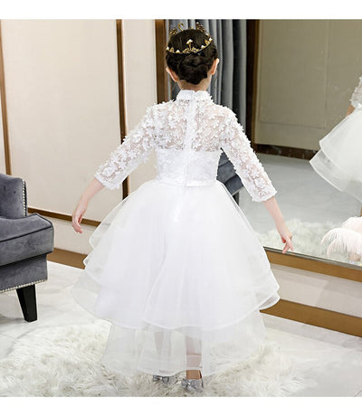 FG533 : 2 designs White Lace Flower Girl Dresses