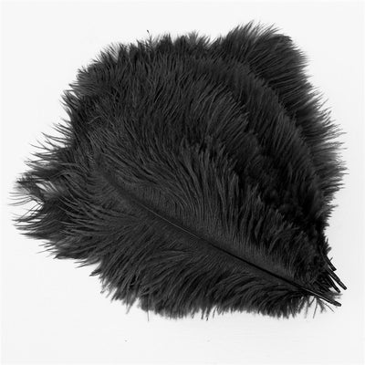 DIY431 Black Ostrich Feathers for Wedding & Event Decoration