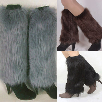 CL16 Winter fashion Faux Fur Boot Covers (5 Colors )