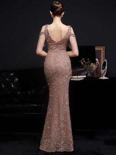 PP413 Sequin mermaid Prom dresses ( 4 Colors )