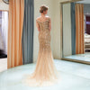 LG417 Luxury sequin mermaid Evening Gowns ( Gold/Burgundy )