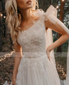 CW484 One Shoulder Garden Wedding Dress