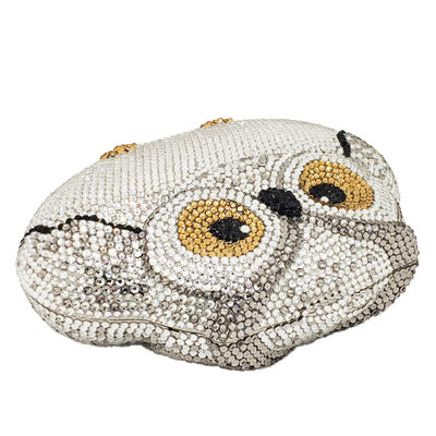 CB273 Luxury Owl shaped diamond Party Clutch Bag