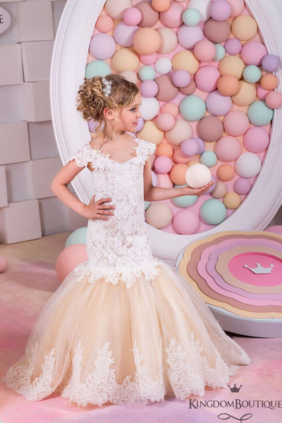 FG428 Mermaid Flower Girl Dress