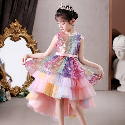 FG409 Sequin Girl dresses ( 2 Colors )