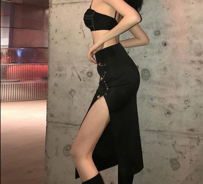 CK93 Gothic Punk midi Skirts