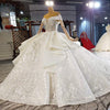HW300 Off the shoulder sequin Wedding gown with Shawl