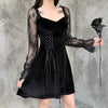 MX318 Gothic velvet Party Dress