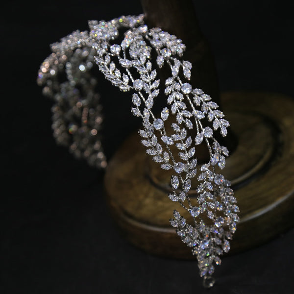 BJ429 Diamond Bridal Hair Headbands - Nirvanafourteen