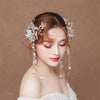 BJ344 : 4 PCS Korean Fairy Wedding Jewelry sets(Hair clips+Earrings)