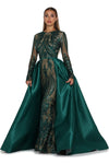 LG571 : 2 styles sequin Prom dresses with detachable skirt ( 4 Colors)