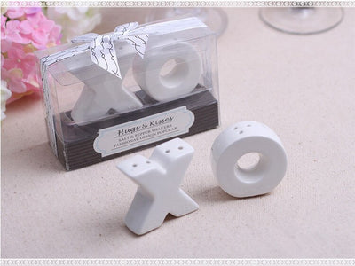 DIY502 :10pairs Wedding Gifts XO salt and pepper shakers