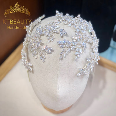 BJ461 Luxurious Diamond Bridal Hair Jewelry