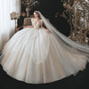 HW385 Vintage Pearls High Neck Wedding Dresses