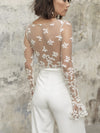 PD39 lace Wedding Jumpsuit