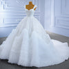 HW472 Real picture handmade sequined Bridal Gown
