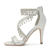 BS117 Diamond satin Wedding Shoes (14 Colors)