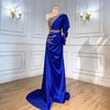 LG461 One Shoulder satin mermaid Evening Gowns (Custom colors)
