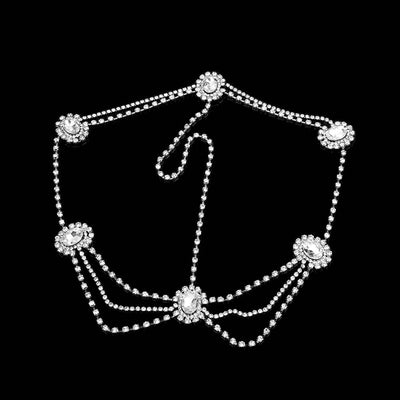 BJ356 Rhinestone Bridal Hair jewelry ( 2 Colors )