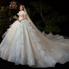 HW383 Vintage Off the Shoulder Bridal Dresses