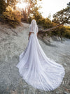 CW598 Sweetheart Neckline Lace and Tulle Boho Wedding dress