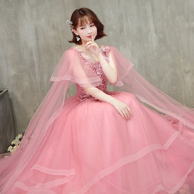 CG203  Custom color V-neck Debutante Dress