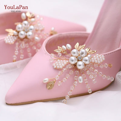BS248 : 9 styles Pearls Wedding shoes Clips