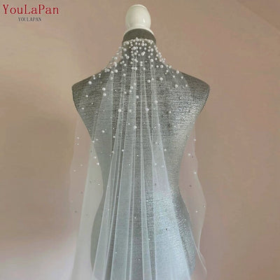 BV164 Pearls & diamonds Wedding veil