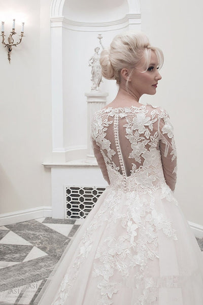 SS177 Full sleeve lace Wedding dress
